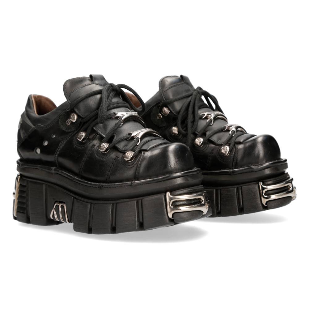 New Rock - M-120N-S27 Plateau sneakers - Zwart